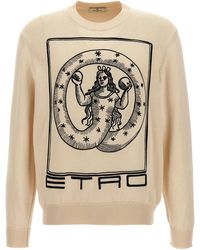 Etro - Logo Embroidery Sweater Sweaters And Cardigans - Lyst