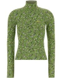 Loewe - Embroidered Viscose Blend Sweater - Lyst