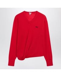 Loewe - Merino Wool Draped Top - Lyst