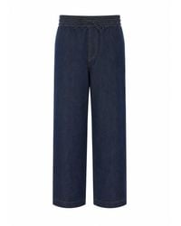 Loewe - Anagram Logo Drawstring Denim Pants - Lyst