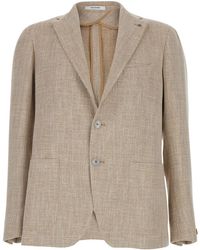 Tagliatore - Single-Breasted Jacket With Notched Revers - Lyst