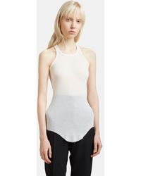 Rick Owens - Rib Knit Crew Neck Vest Top - Lyst