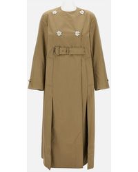 Simone Rocha - Belted Long Slit Trench Coat - Lyst