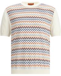 Missoni - Zigzag Pattern Knit T-Shirt - Lyst