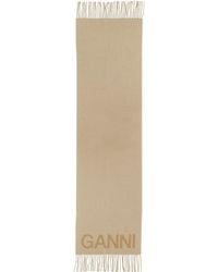 Ganni - Scarf With Logo - Lyst