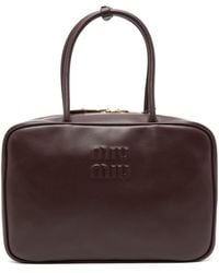 Miu Miu - Beau Suede Leather Handbag - Lyst