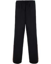 Gucci - Trousers Web Detail Silk - Lyst