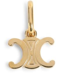 Celine - Mini Triomphe Charm Necklace - Lyst