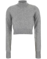 Sportmax - Gubbio Cropped Cashmere Sweater Tops - Lyst
