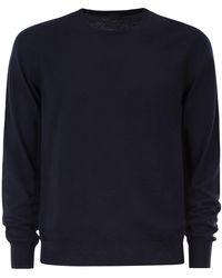 Kiton - Long-Sleeved Wool Crew Neck Jumper - Lyst