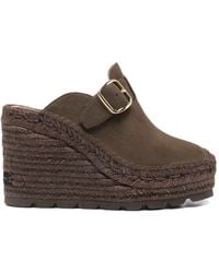 Stella McCartney - Gaia Suede Clogs - Lyst