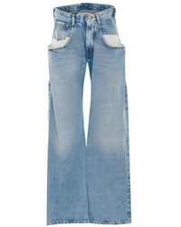 Maison Margiela - Straight Leg Jeans With Contrast Pocket - Lyst
