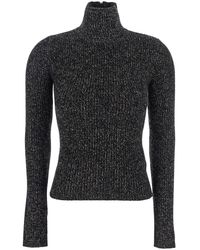 Max Mara - Turtleneck Sweater With Ribbed Design - Lyst