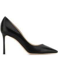Jimmy Choo - Leather Romy 85 Pumps - Lyst