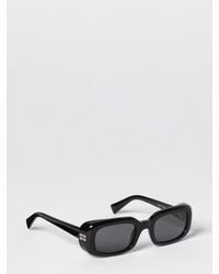 Miu Miu - Rectangular Frame Acetate Sunglasses With Contrast Logo - Lyst