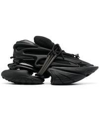 Balmain - Leather Unicorn Low-top Sneakers - Lyst