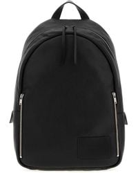 Jil Sander Leather Backpack in Black for Men | Lyst