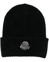 Moncler Genius X Willow Smith Wool Beanie in Black | Lyst