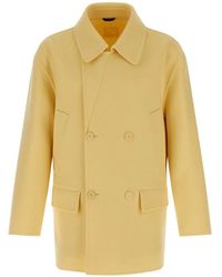 Fendi - Wool Double-Breasted Pea Coat - Lyst