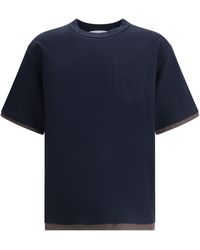 Sacai - T-Shirt Double Layers - Lyst