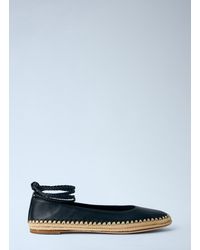 Max Mara - Leather Espadrille Flats - Lyst