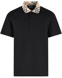Burberry - 'Evan' Cotton Polo Shirt - Lyst
