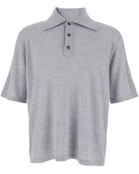 Bottega Veneta - Polo Shirt With Classic Collar And Front Button Closure - Lyst