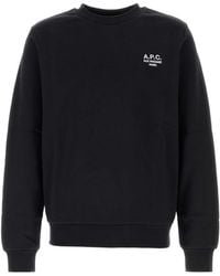 A.P.C. - Cotton Sweatshirt - Lyst