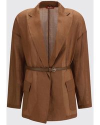 Max Mara - Jacket Mud - Lyst