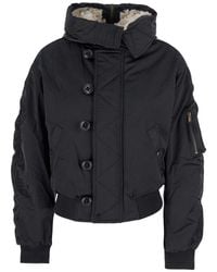 Isabel Marant - 'Elisa' Jacket With Hood With Zip And One Zip Pocket On The Sleeve - Lyst
