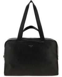 Prada - Lambskin Leather Handbag For - Lyst