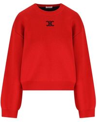 Celine - Triomphe Cashemre Sweater - Lyst