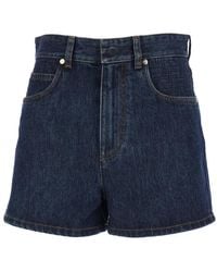 Fendi - Shorts With Logo Patch On The Rear - Lyst