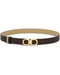 Ferragamo - Gancini Leather Belt - Lyst