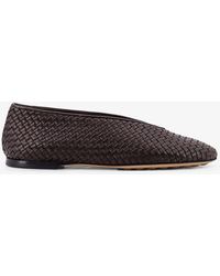 Bottega Veneta - Rosa Woven Leather Ballerinas - Lyst