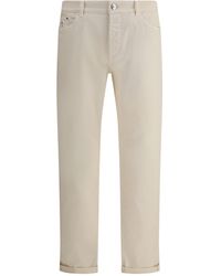 Brunello Cucinelli - Jeans With Turn-Up Hem - Lyst