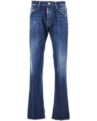 DSquared² - 'The American' Jeans With Logo Patch On The Rear And Faded Effect - Lyst