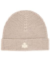 Isabel Marant - Wool Hat With Logo Patch - Lyst