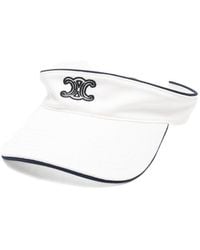 Celine - Triomphe Visor Hat - Lyst