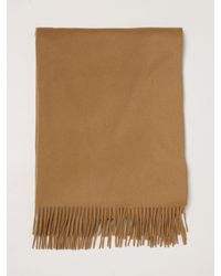 Max Mara - Baci Pure Cashmere Scarf With Embroidered Logo And Fringes - Lyst