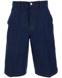 Ami Paris - Five-Pocket Bermuda Shorts With Logo Patch On The Back - Lyst