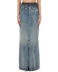 Maison Margiela - Denim Skirt "Anonymity Of The Lining" - Lyst