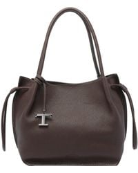 Tod's - Medium Leather Bucket Bag - Lyst