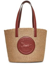 Chloé - Chloã Horse Medal Large Basket Bag - Lyst