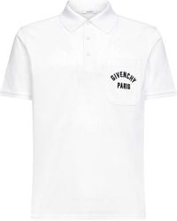 Givenchy - Cotton Piqué Paris Polo Shirt - Lyst