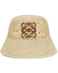 Loewe - Paula's Ibiza Rafia Bucket Hat - Lyst
