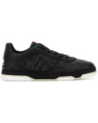 Gucci - Printed Leather Sneakers - Lyst