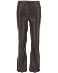 Max Mara - Flared Trousers Sublime Ecoleather Polyester - Lyst