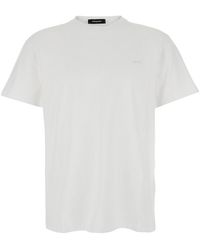 DSquared² - Crewneck T-Shirt With Patch Logo On The Front - Lyst