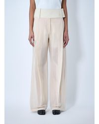 Sportmax - High Waist Wide-Leg Trousers - Lyst